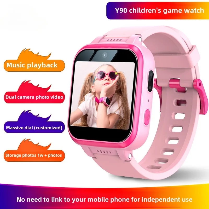 Kids Education Steps - เกมสําหรับเด็กนาฬิกาโทรศัพท์ Y90 ความบันเทิงเพลงฟังก์ชั่นเครื่องคิดเลขขั้นตอนการนับ Photo CUSTOM Dial