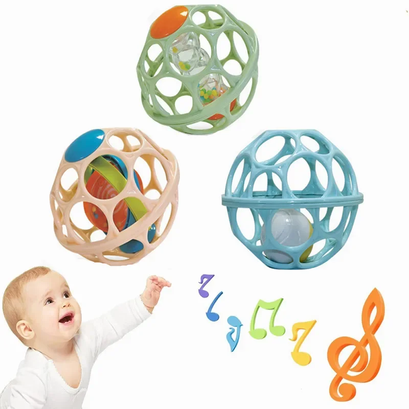 Kids Education Bell - ของเล่นเขย่ามือเด็ก ลูกบอลนุ่ม ของเล่นกัดสำหรับเด็กแรกเกิด กระดิ่งมือ ของเล่นเสริมพัฒนาการ ของเล่นเสริมทักษะสำหรับเด็กอายุ