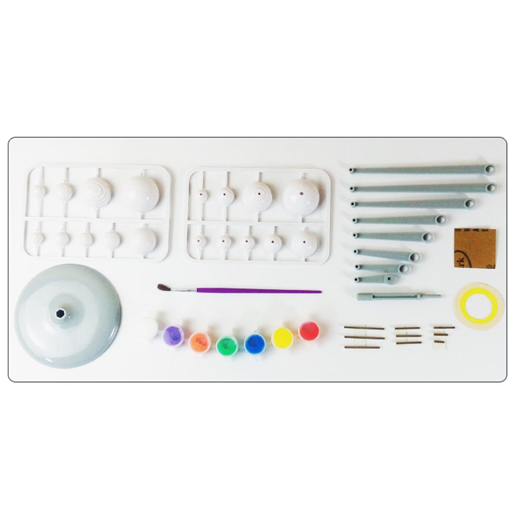 Solar System Model - ชุดอุปกรณ์วิทยาศาสตร์การศึกษา DIY ระบบสุริยะ 9 ดาวเคราะห์ ชุดการเรียนรู้เพื่อพัฒนาการทางปัญญาสำหรับเด็ก