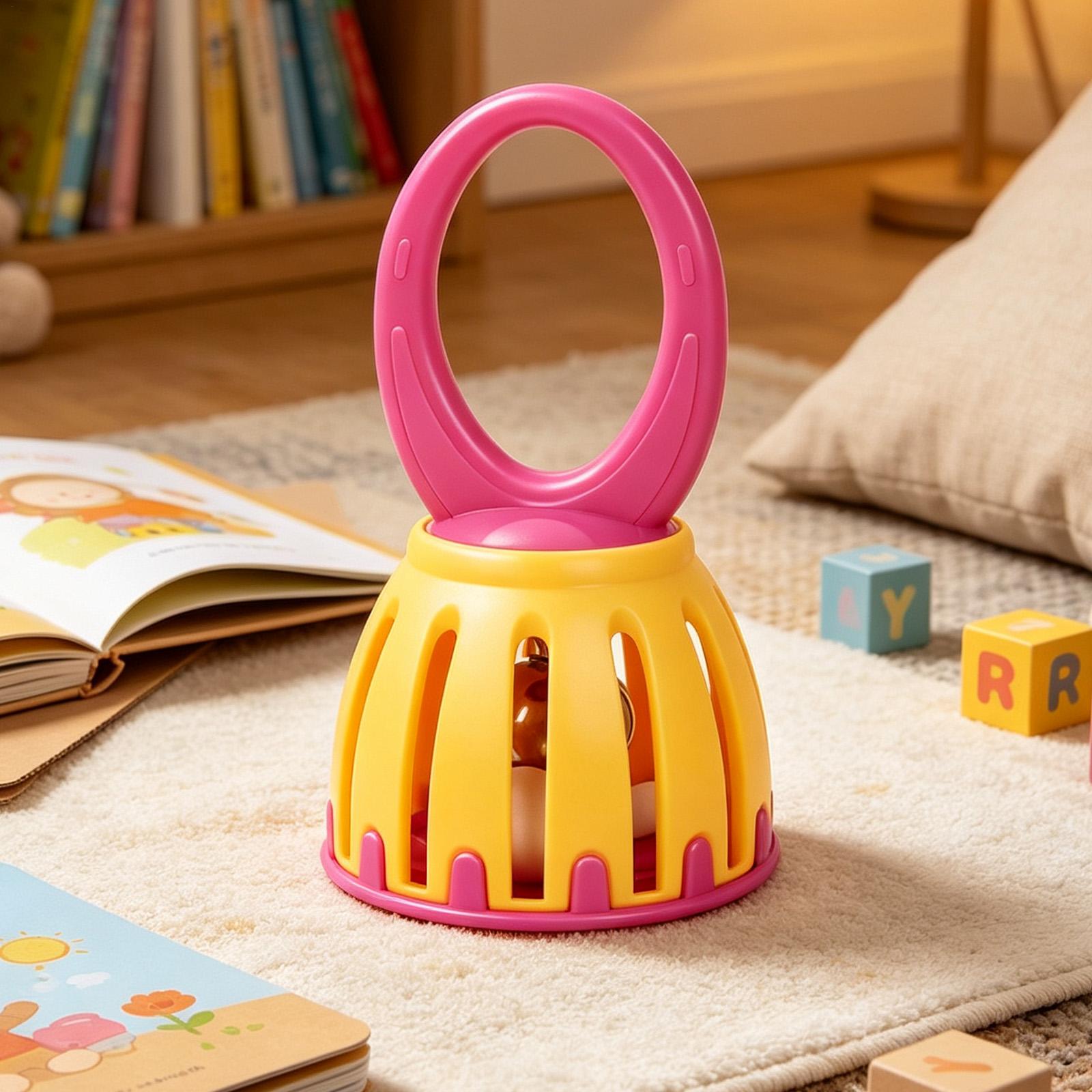Kids Education Bell - กระดิ่งมือสำหรับเด็ก ของเล่นดนตรีการ์ตูนเพื่อการเรียนรู้และพัฒนาประสาทสัมผัส กระดิ่งน่ารักสำหรับเด็กชายและเด็กหญิง ใช้ในบ้านหรือโรงเรียนอนุบาล
