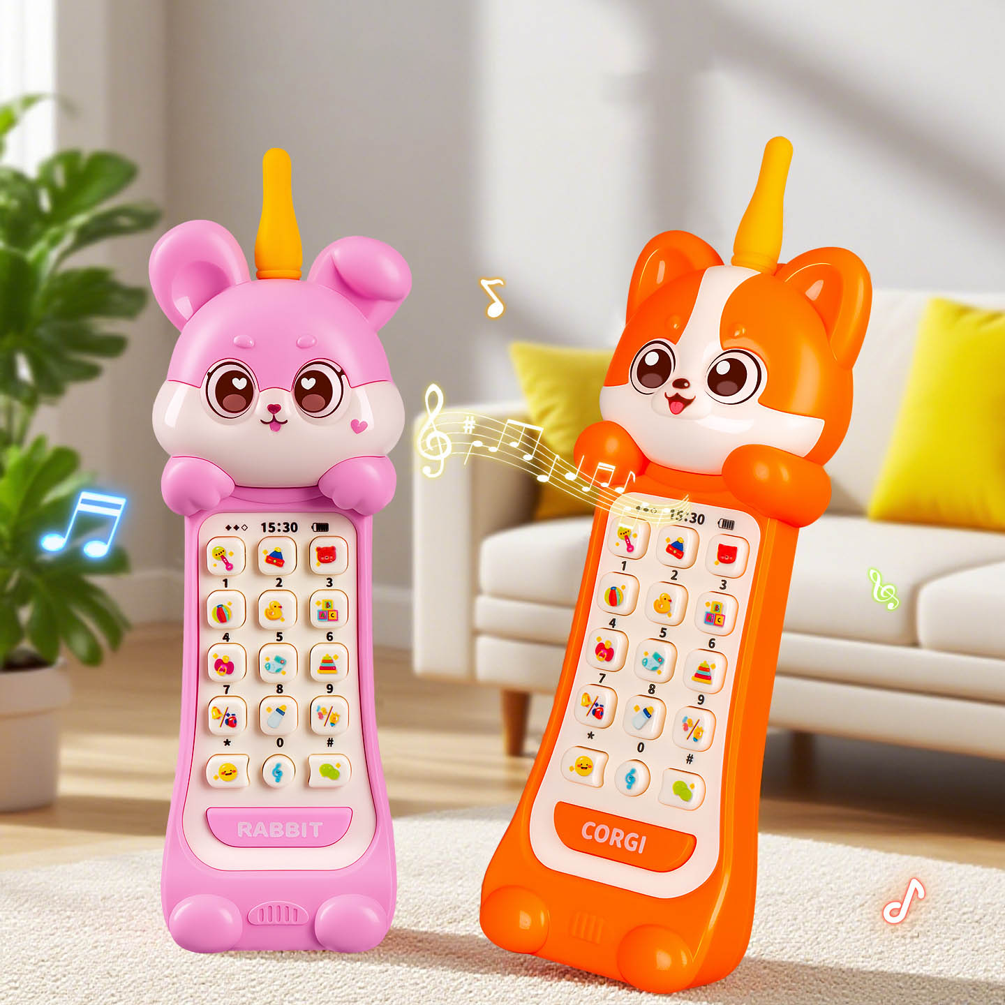 Kids Education Mobile - ของเล่นเด็ก ตัวต่อเสริมพัฒนาการ โทรศัพท์มือถือรุ่นพี่ชาย น่ารัก สนุก มีเสียงและแสง