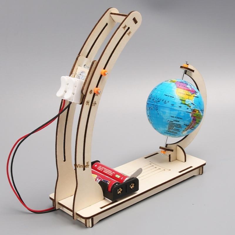 Educational Globe For Kids - ชุดของเล่น STEM แบบจำลองโลก DIY พร้อมวงจรกลางวัน-กลางคืน ชุดวิทยาศาสตร์สำหรับเด็ก