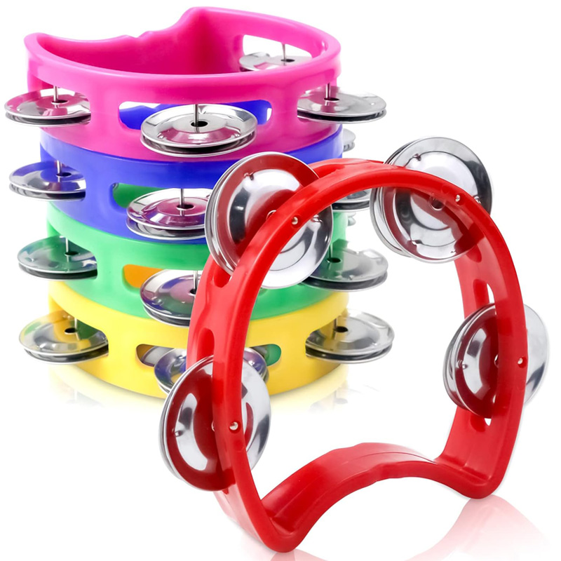 Kids Education Bell - 2PCS พลาสติกมือถือ Percussion กลอง 4 Bells