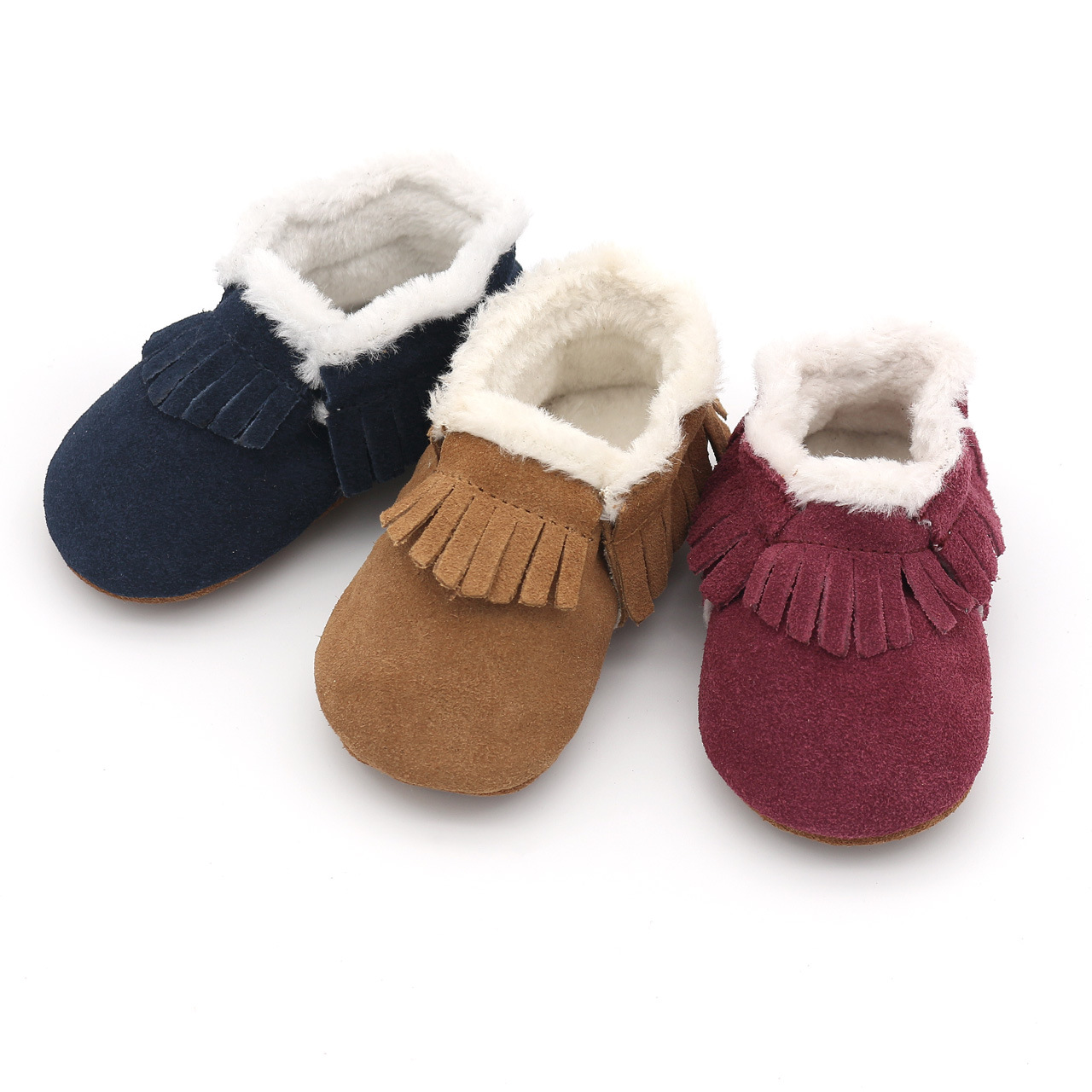 Kids Education Steps - เด็กฤดูหนาวหนัง Casual Crib รองเท้า First Steps