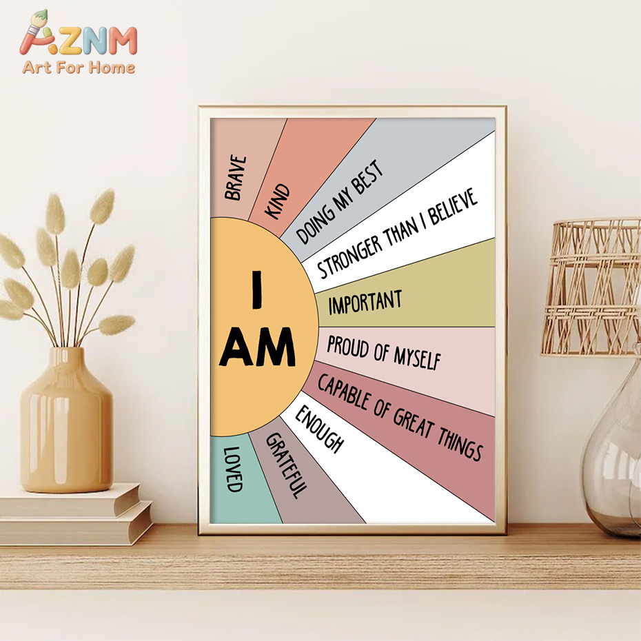 โปสเตอร์ภาพพิมพ์บนผ้าใบลายคำคม - Kids Education Quote บทวิจารณ์และราคา