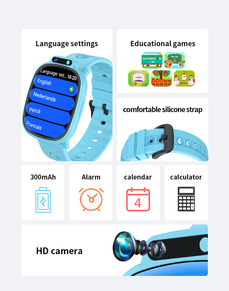 นาฬิกาสมาร์ทวอทช์เด็ก H10 รุ่น - Kids Education Steps บทวิจารณ์และราคา