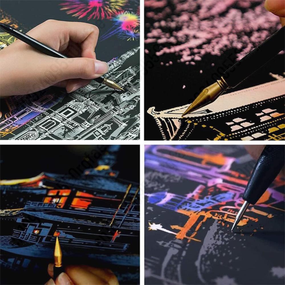 Magic Rainbow สี Scratch Art ภ - Kids Education Card บทวิจารณ์และราคา