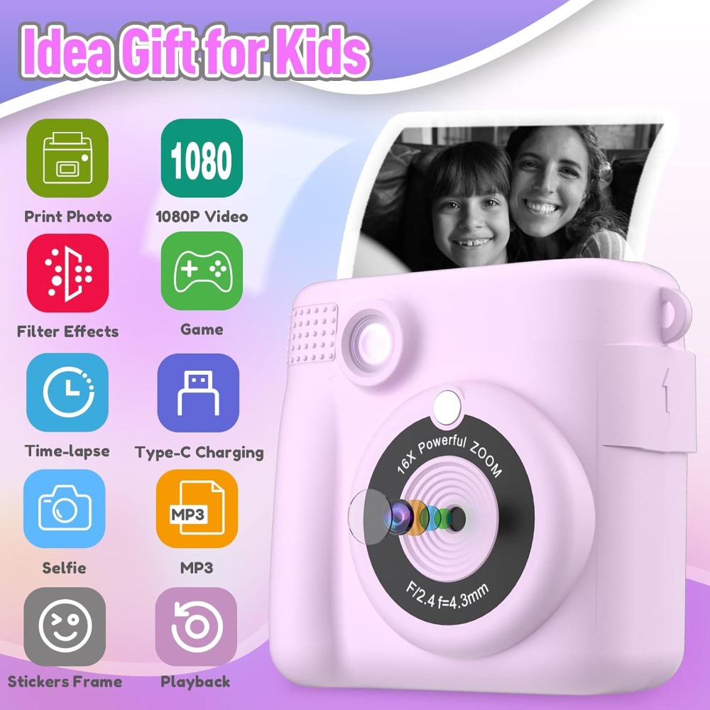 กล้องพิมพ์ทันทีสําหรับเด็ก, กล - Kids Educational Videos บทวิจารณ์และราคา