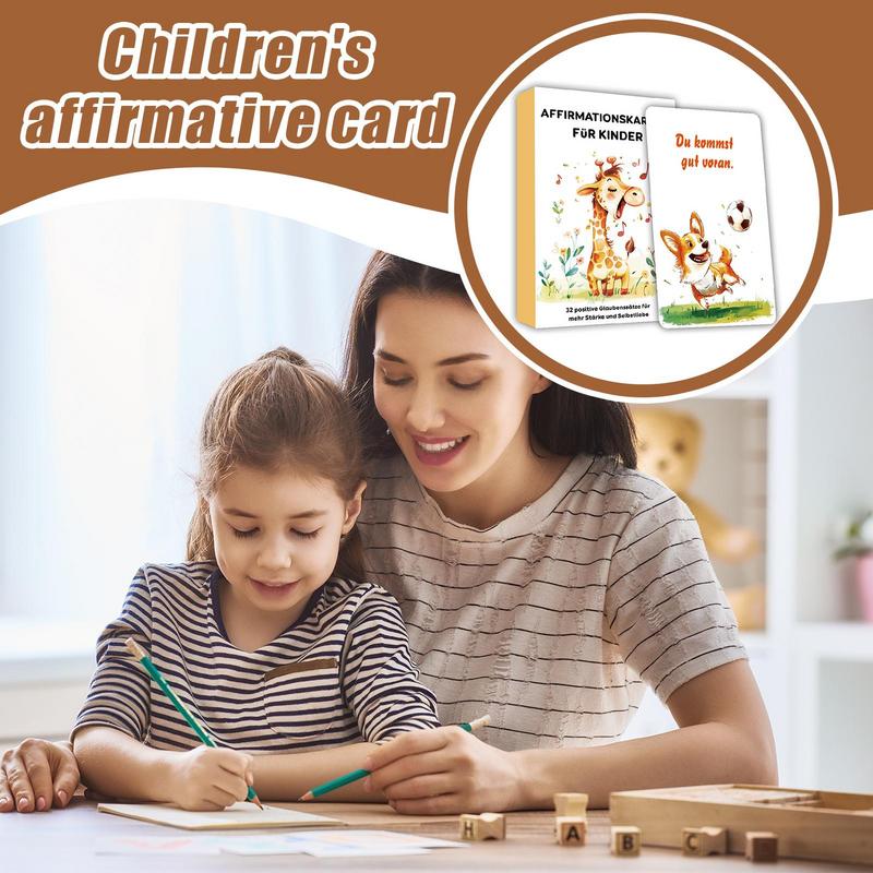 การ์ดเสริมสร้างความมั่นใจสําหร - Kids Education Quote บทวิจารณ์และราคา
