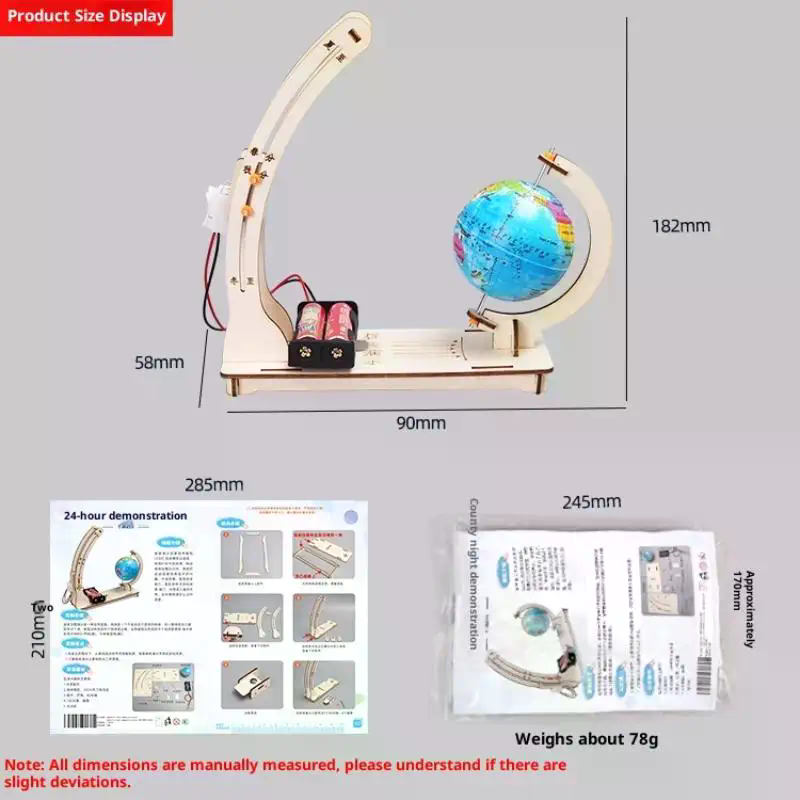 DIY 1 ชุดชุดวิทยาศาสตร์แบบจำลอ - Educational Globe For Kids บทวิจารณ์และราคา