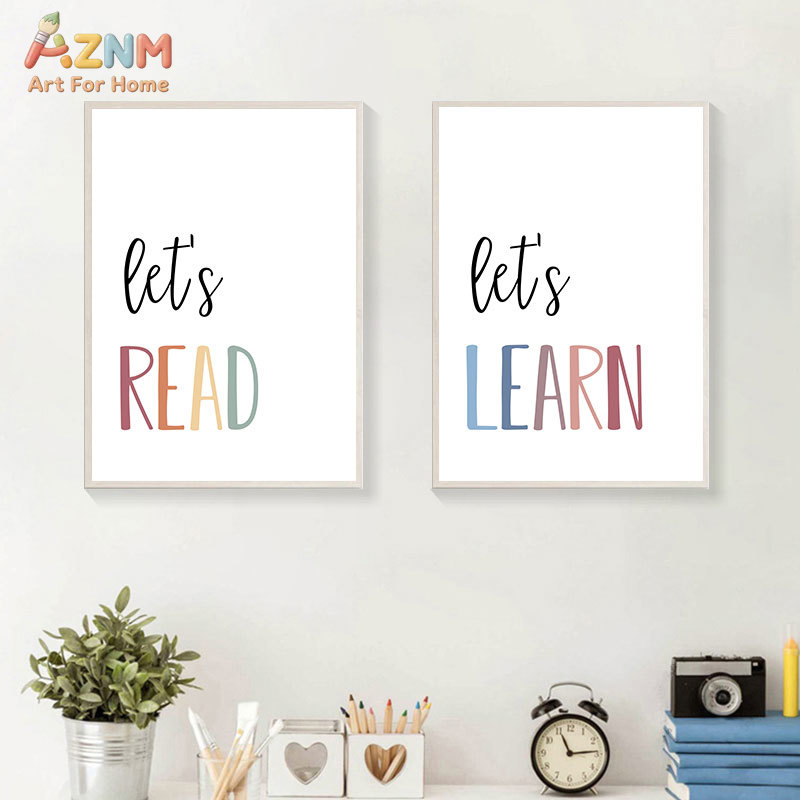 AZNM ร่วมอ่านหนังสือ เรียนรู้  - Kids Education Quote บทวิจารณ์และราคา