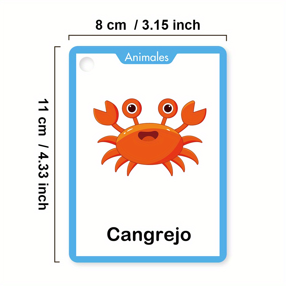 การ์ดคำศัพท์ภาษาสเปน 4 หัวข้อ  - Kids Education Card บทวิจารณ์และราคา