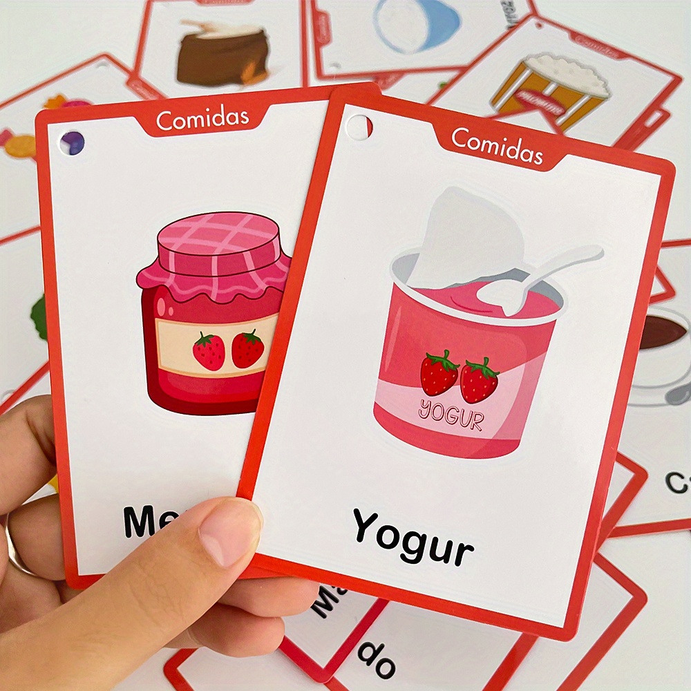 การ์ดคำศัพท์ภาษาสเปน 4 หัวข้อ  - Kids Education Card บทวิจารณ์และราคา