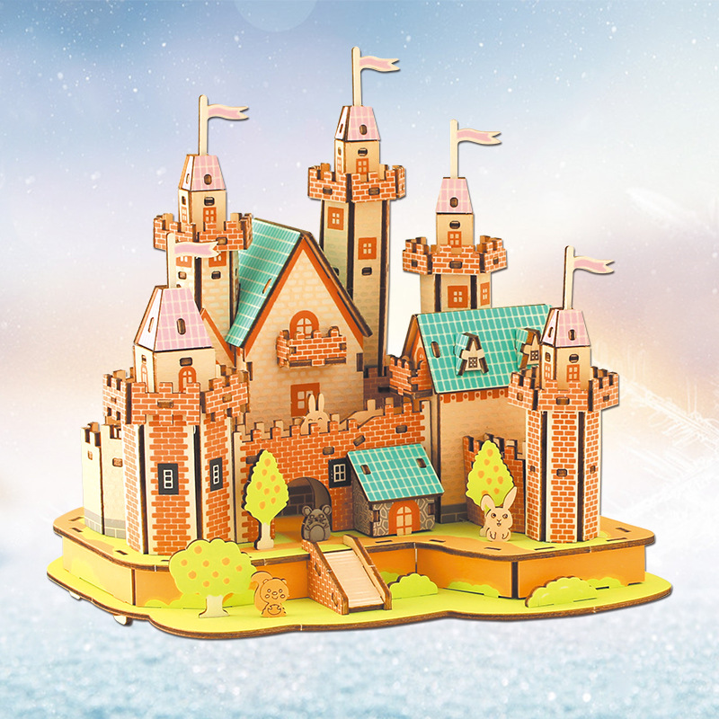 3D จิ๊กซอว์ปริศนาไม้อาคารสถาปั - Kids Without Education บทวิจารณ์และราคา