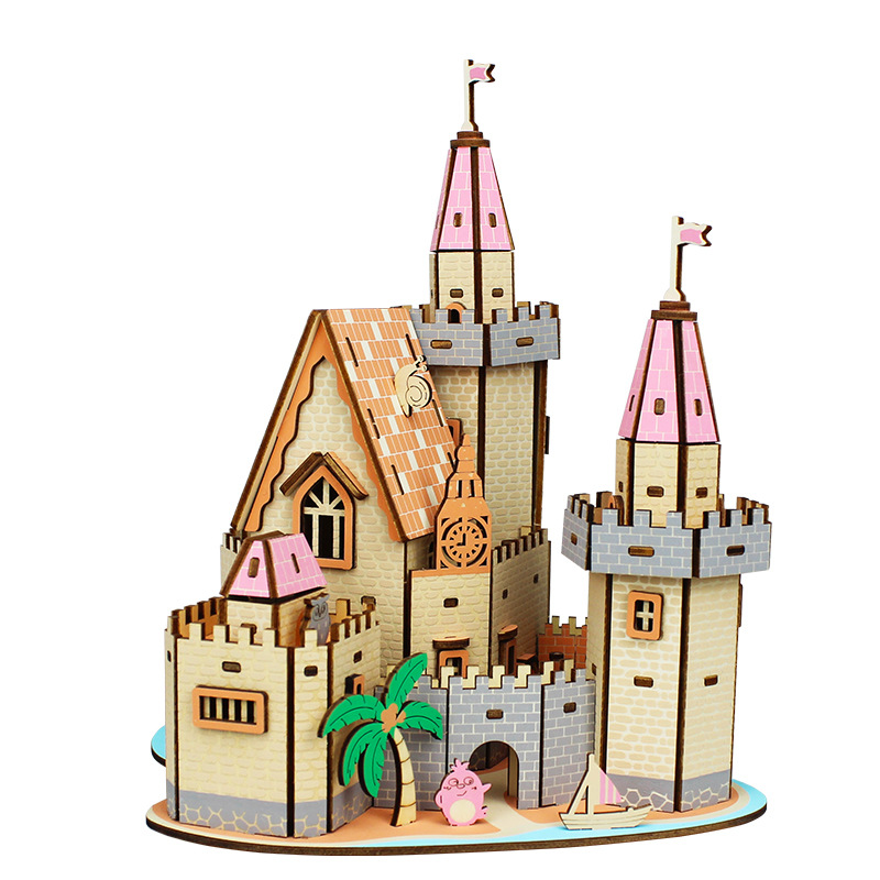 3D จิ๊กซอว์ปริศนาไม้อาคารสถาปั - Kids Without Education บทวิจารณ์และราคา