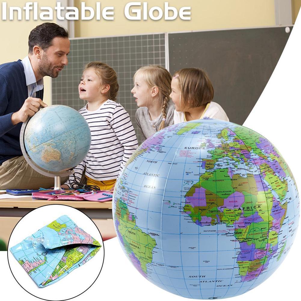ลูกบอลชายหาดพองลมขนาด 12/16 นิ - Educational Globe For Kids บทวิจารณ์และราคา