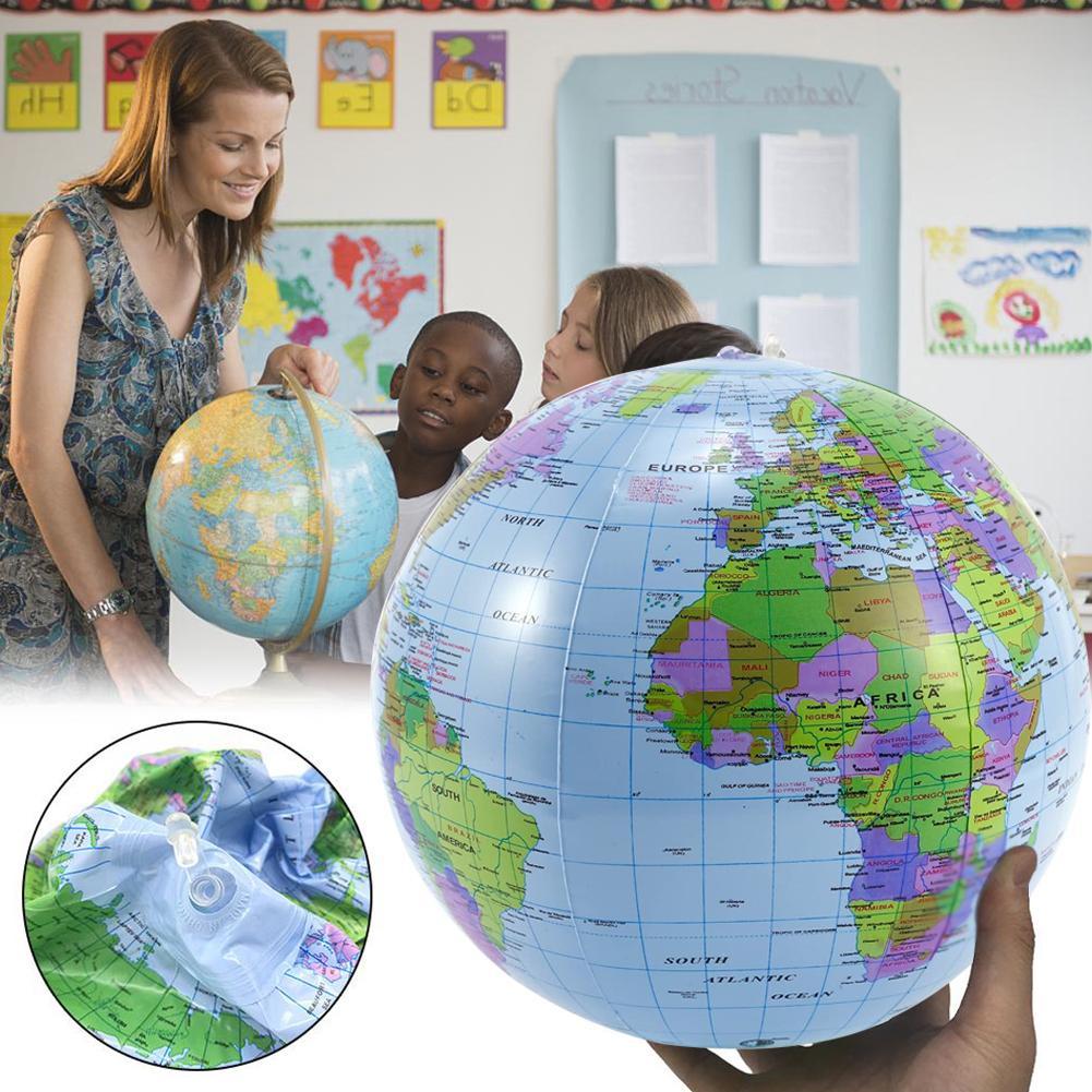 ลูกบอลชายหาดพองลมขนาด 12/16 นิ - Educational Globe For Kids บทวิจารณ์และราคา