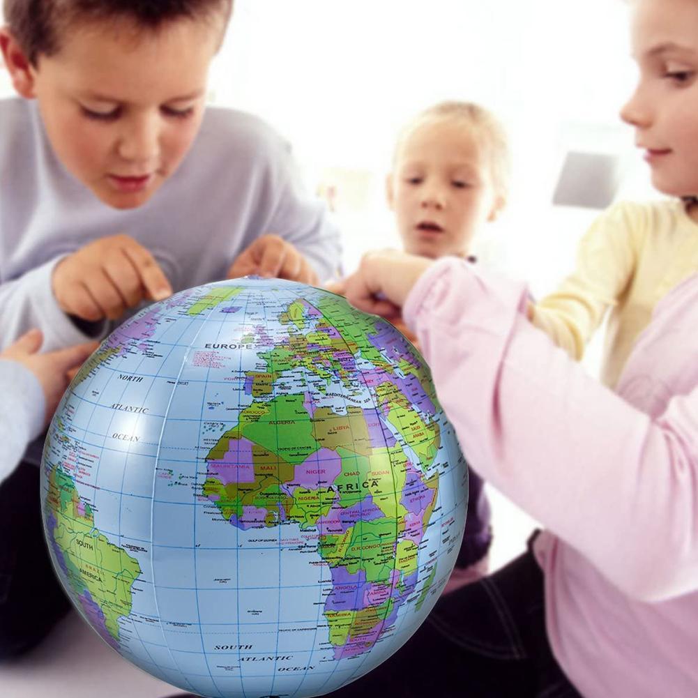 ลูกบอลชายหาดพองลมขนาด 12/16 นิ - Educational Globe For Kids บทวิจารณ์และราคา