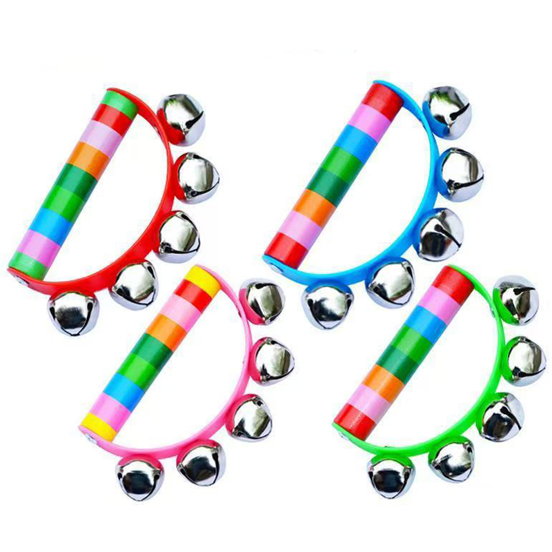 กระดิ่งมือรูปสายรุ้ง ด้ามจับไม - Kids Education Bell บทวิจารณ์และราคา
