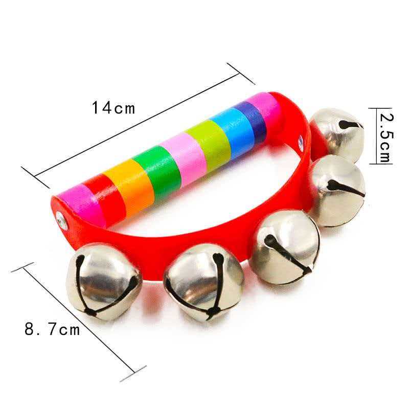 กระดิ่งมือรูปสายรุ้ง ด้ามจับไม - Kids Education Bell บทวิจารณ์และราคา