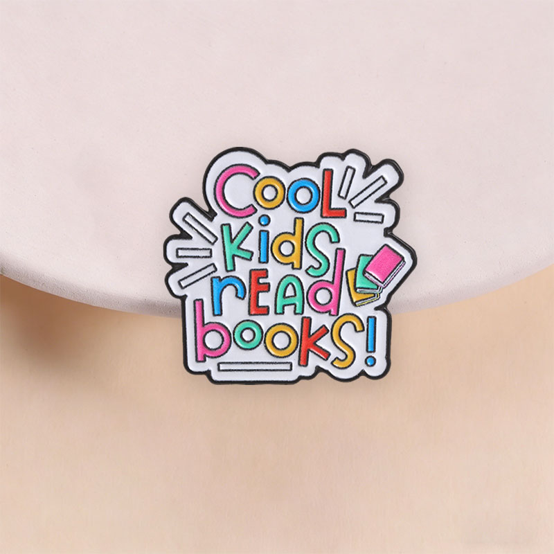 เข็มกลัดเคลือบลายหนังสือการ์ตู - Kids Education Quote บทวิจารณ์และราคา