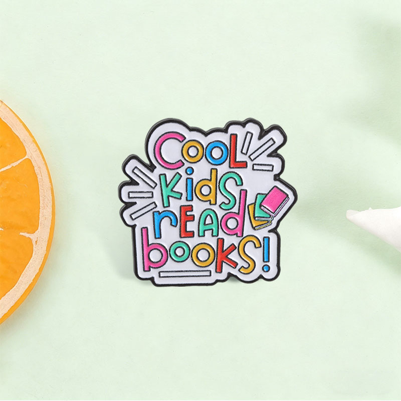 เข็มกลัดเคลือบลายหนังสือการ์ตู - Kids Education Quote บทวิจารณ์และราคา