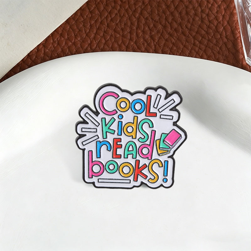 เข็มกลัดเคลือบลายหนังสือการ์ตู - Kids Education Quote บทวิจารณ์และราคา