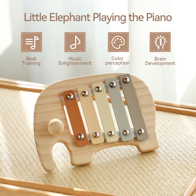 Montessori ไม้ 5 โทนหลากสีระนา - Kids Education Bell บทวิจารณ์และราคา