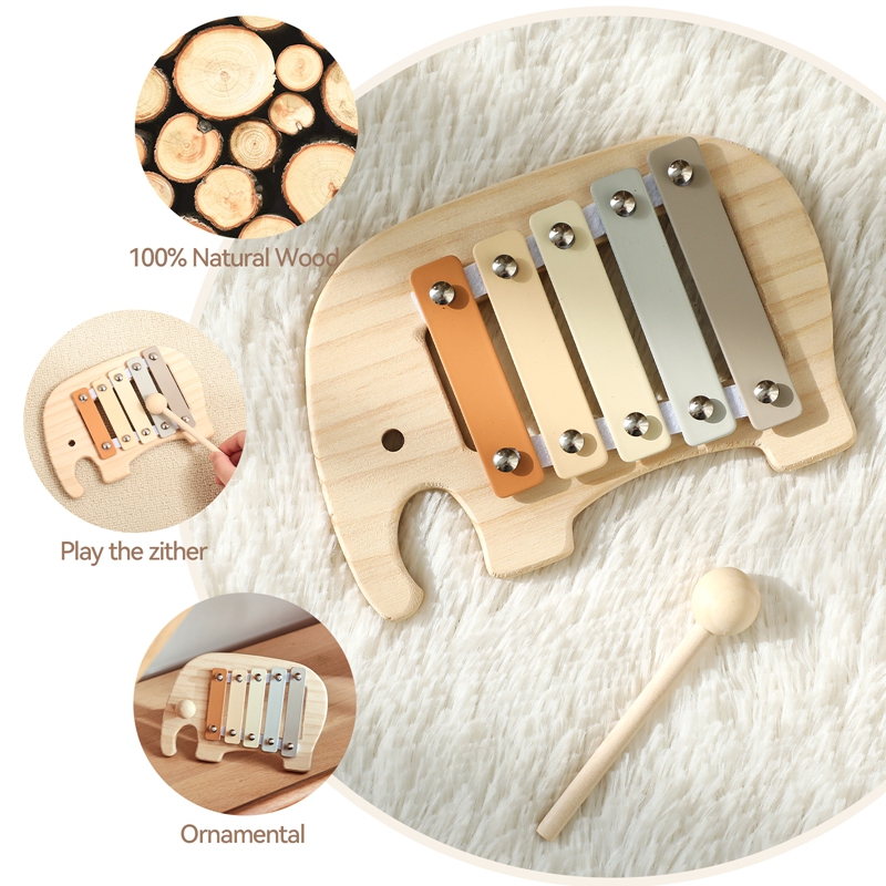 Montessori ไม้ 5 โทนหลากสีระนา - Kids Education Bell บทวิจารณ์และราคา