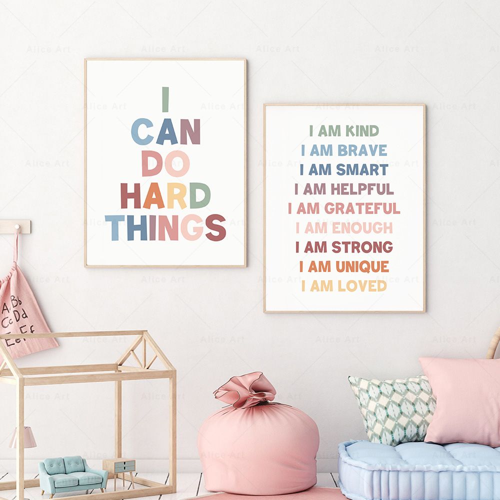 คำยืนยันสำหรับห้องเด็ก โปสเตอร - Kids Education Quote บทวิจารณ์และราคา