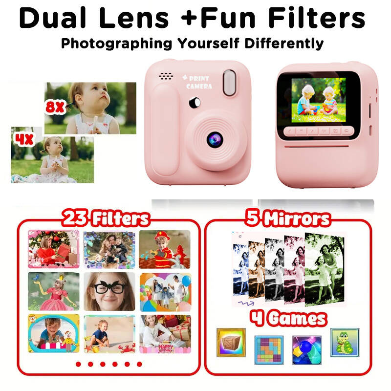 เด็กการพิมพ์สีทันทีกล้อง 1080P - Kids Educational Videos บทวิจารณ์และราคา