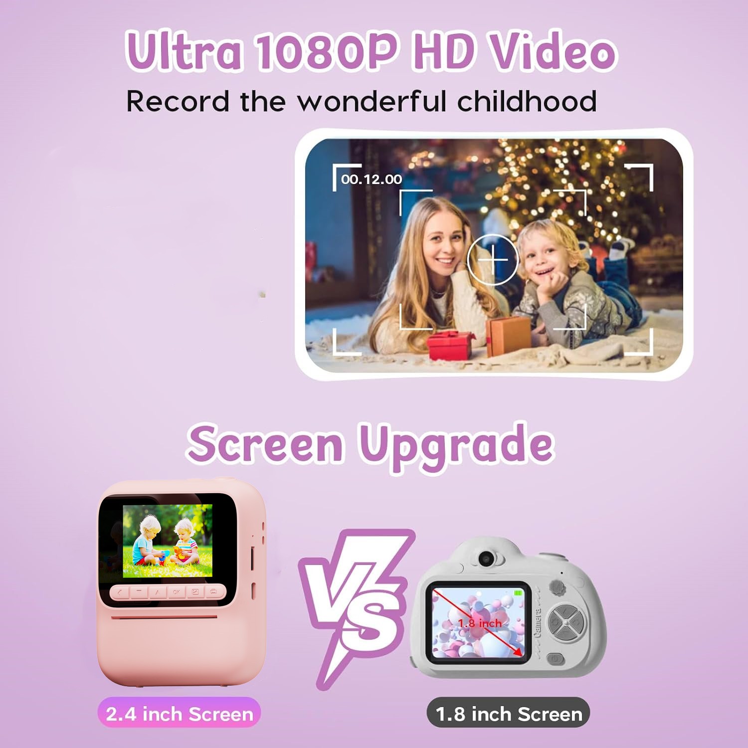 เด็กการพิมพ์สีทันทีกล้อง 1080P - Kids Educational Videos บทวิจารณ์และราคา