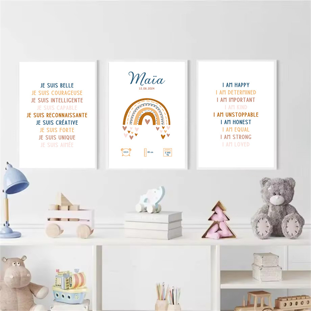 โปสเตอร์วันเกิดชื่อทารกสั่งทำไ - Kids Education Quote บทวิจารณ์และราคา