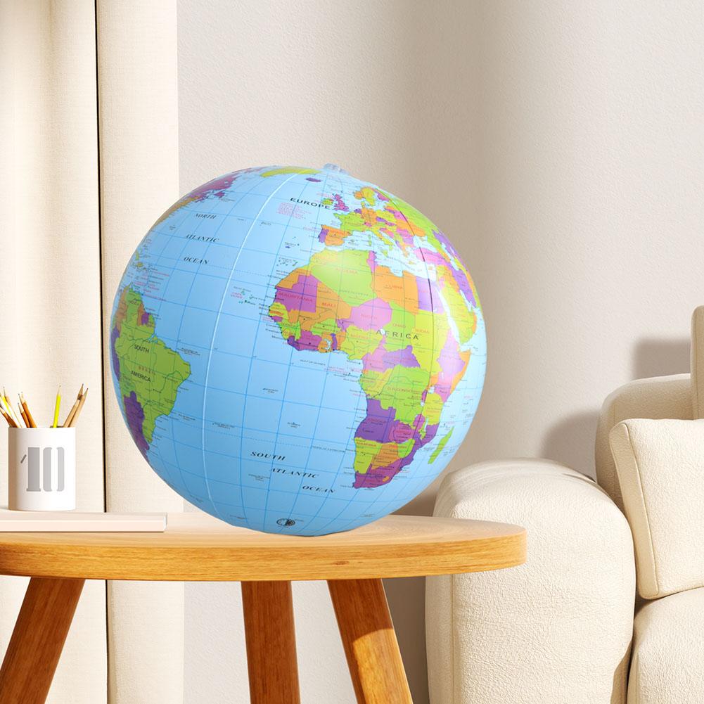 ลูกบอลชายหาดเป่าลมขนาด 12/16 น - Educational Globe For Kids บทวิจารณ์และราคา