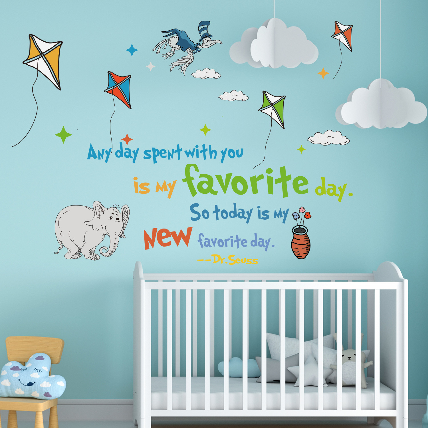 Dr.seuss ที่มีสีสันคำคมสร้างแร - Kids Education Quote บทวิจารณ์และราคา