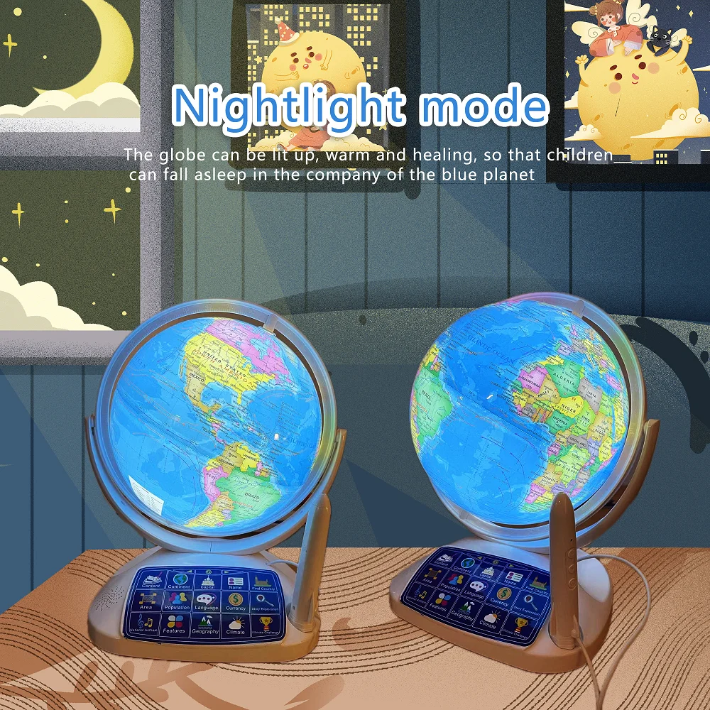 ลูกโลกอัจฉริยะแบบอินเทอร์แอคที - Educational Globe For Kids บทวิจารณ์และราคา