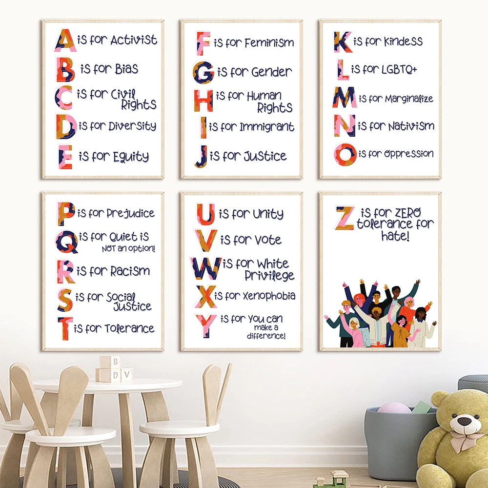 เนอสเซอรี่ตัวอักษร Human Right - Kids Education Quote บทวิจารณ์และราคา
