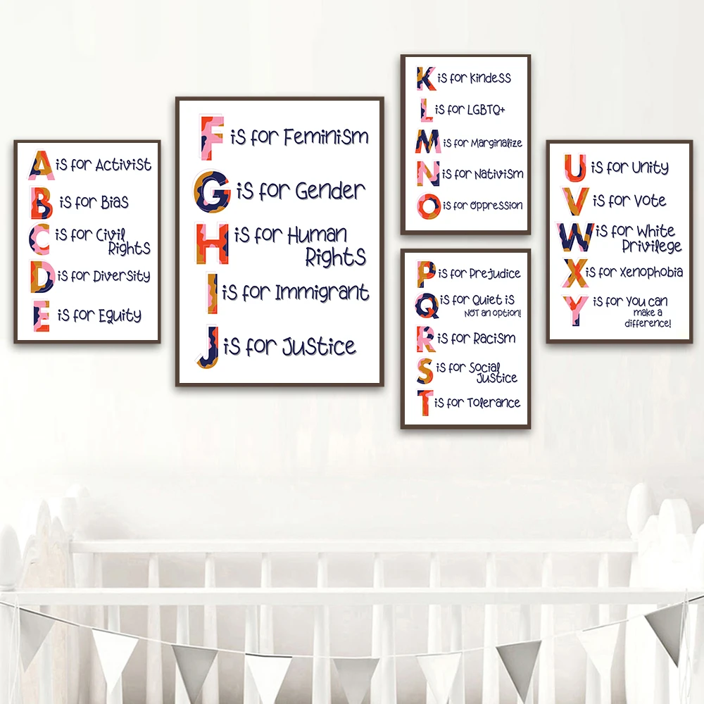 เนอสเซอรี่ตัวอักษร Human Right - Kids Education Quote บทวิจารณ์และราคา